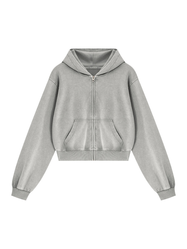 Women's Mineral Wash Full Zip Hoodie