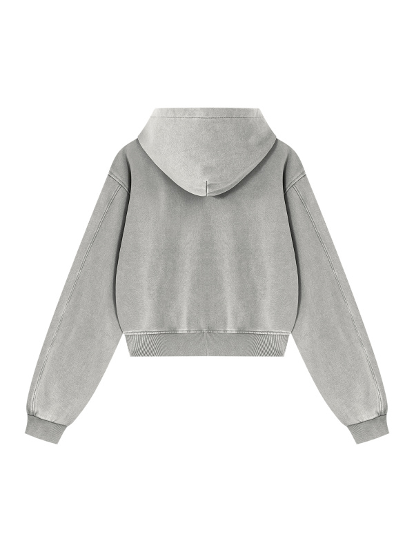Women's Mineral Wash Full Zip Hoodie