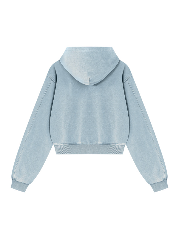 Women's Mineral Wash Full Zip Hoodie