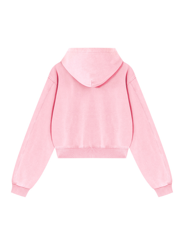 Women's Mineral Wash Full Zip Hoodie