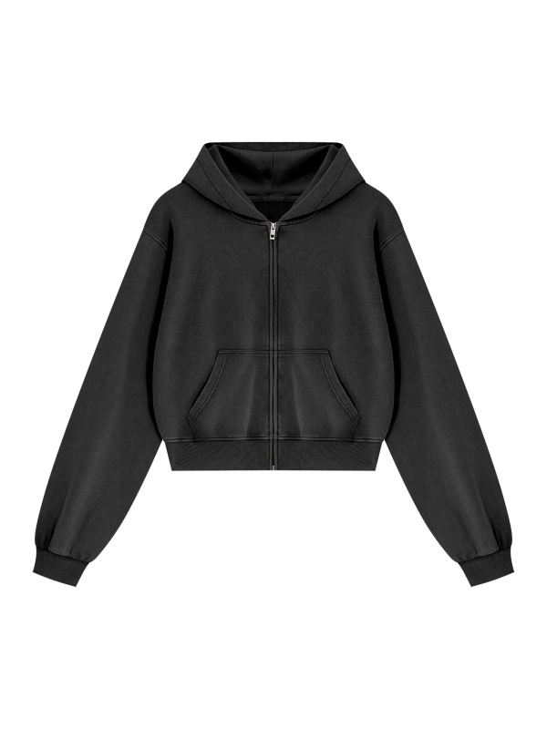Women's Mineral Wash Full Zip Hoodie