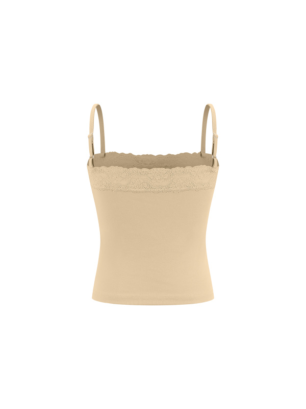 Women's Lace Trim Cami Tank Top