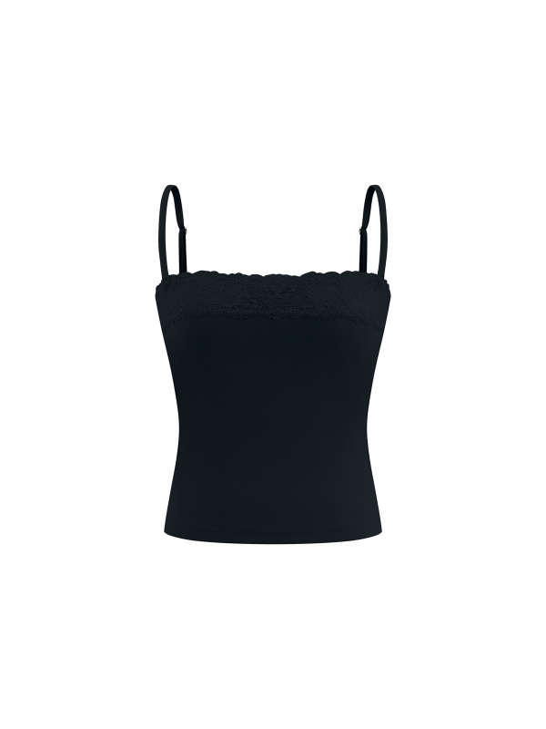 Women's Lace Trim Cami Tank Top