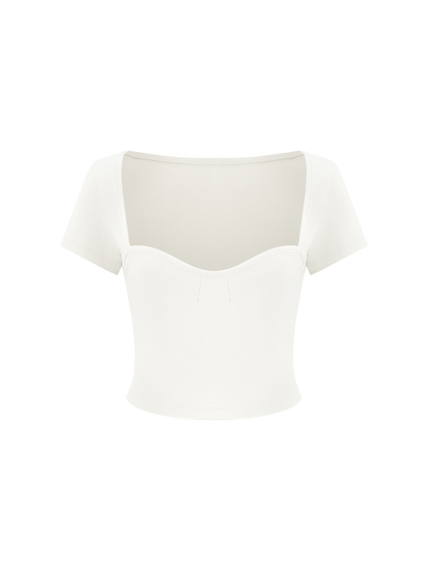 Women's Square Neck Crop T-Shirt