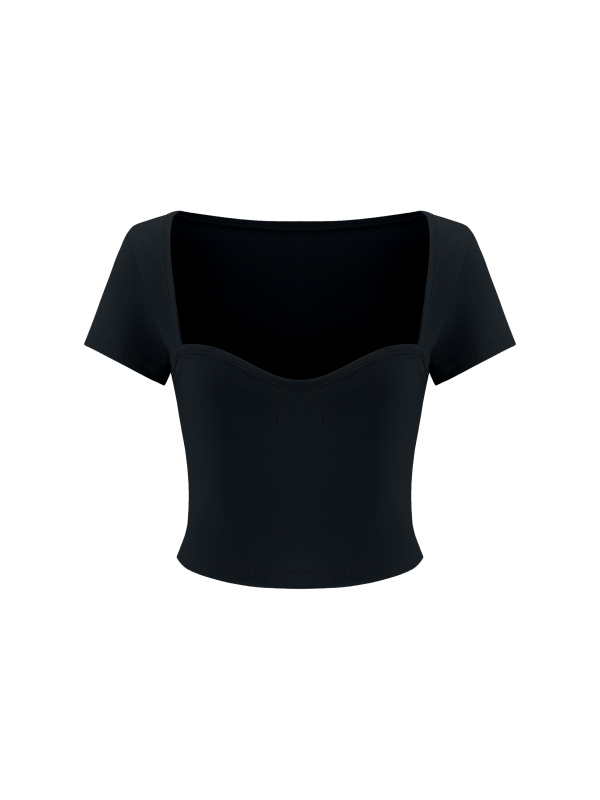 Women's Square Neck Crop T-Shirt