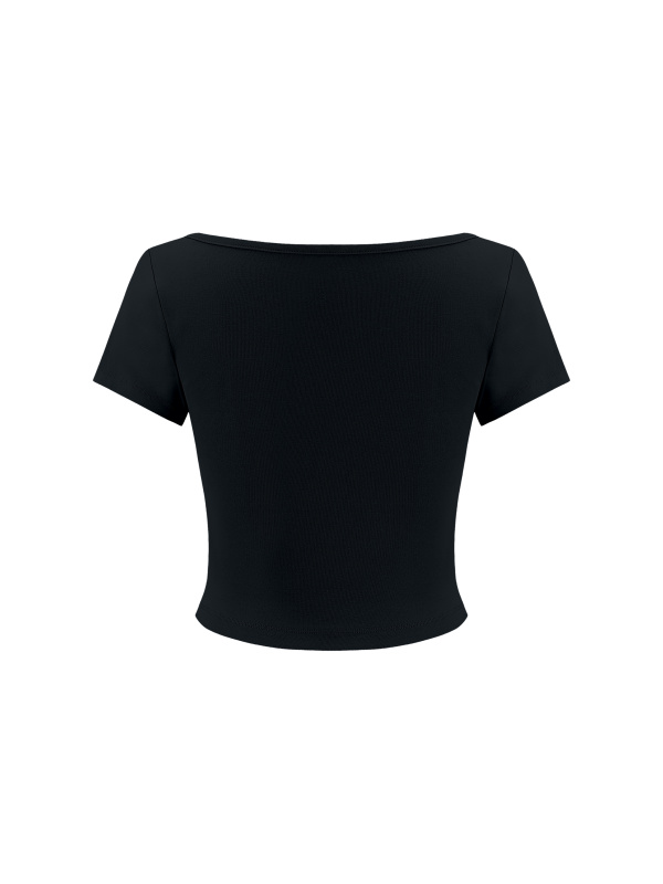 Women's Square Neck Crop T-Shirt