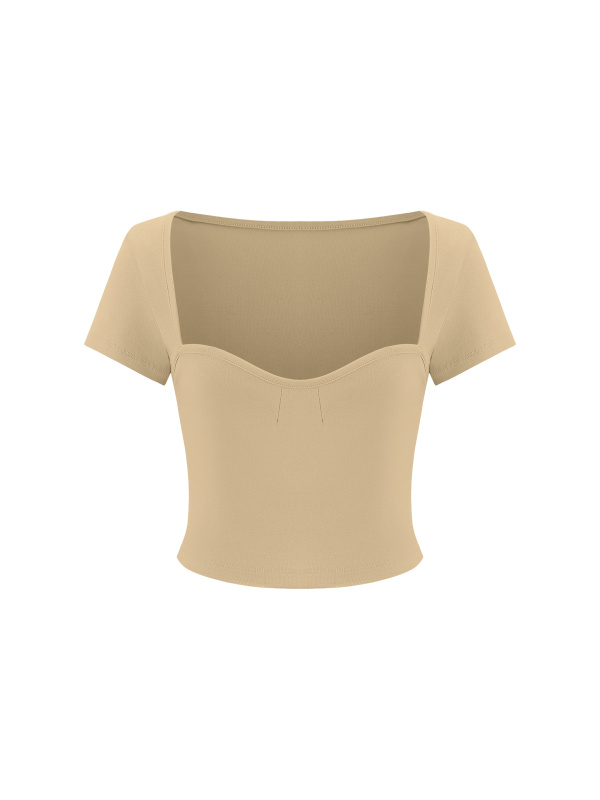 Women's Square Neck Crop T-Shirt