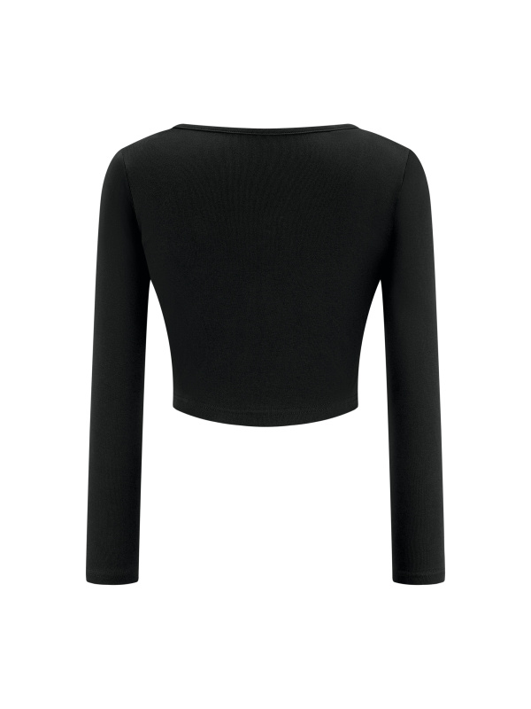 Women's Cropped Long Sleeve T-Shirt