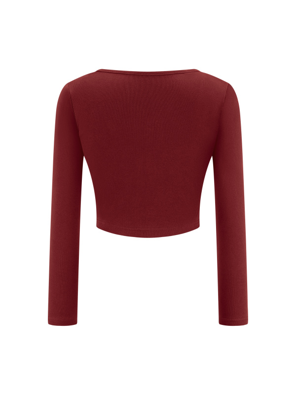 Women's Cropped Long Sleeve T-Shirt