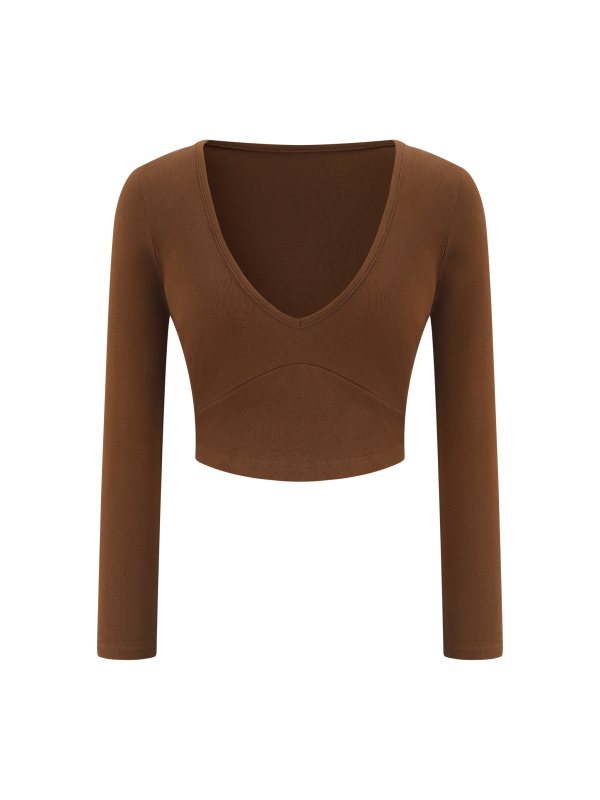 Women's Cropped Long Sleeve T-Shirt