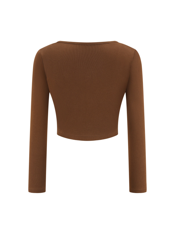Women's Cropped Long Sleeve T-Shirt