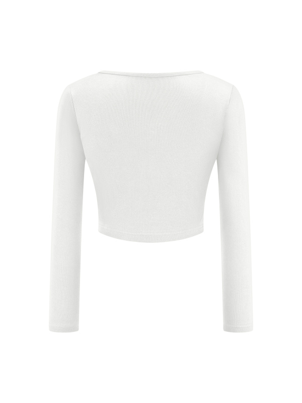 Women's Cropped Long Sleeve T-Shirt