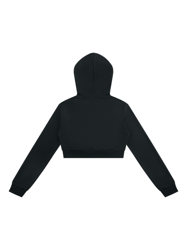 Women's Cropped Full Zip Hoodie