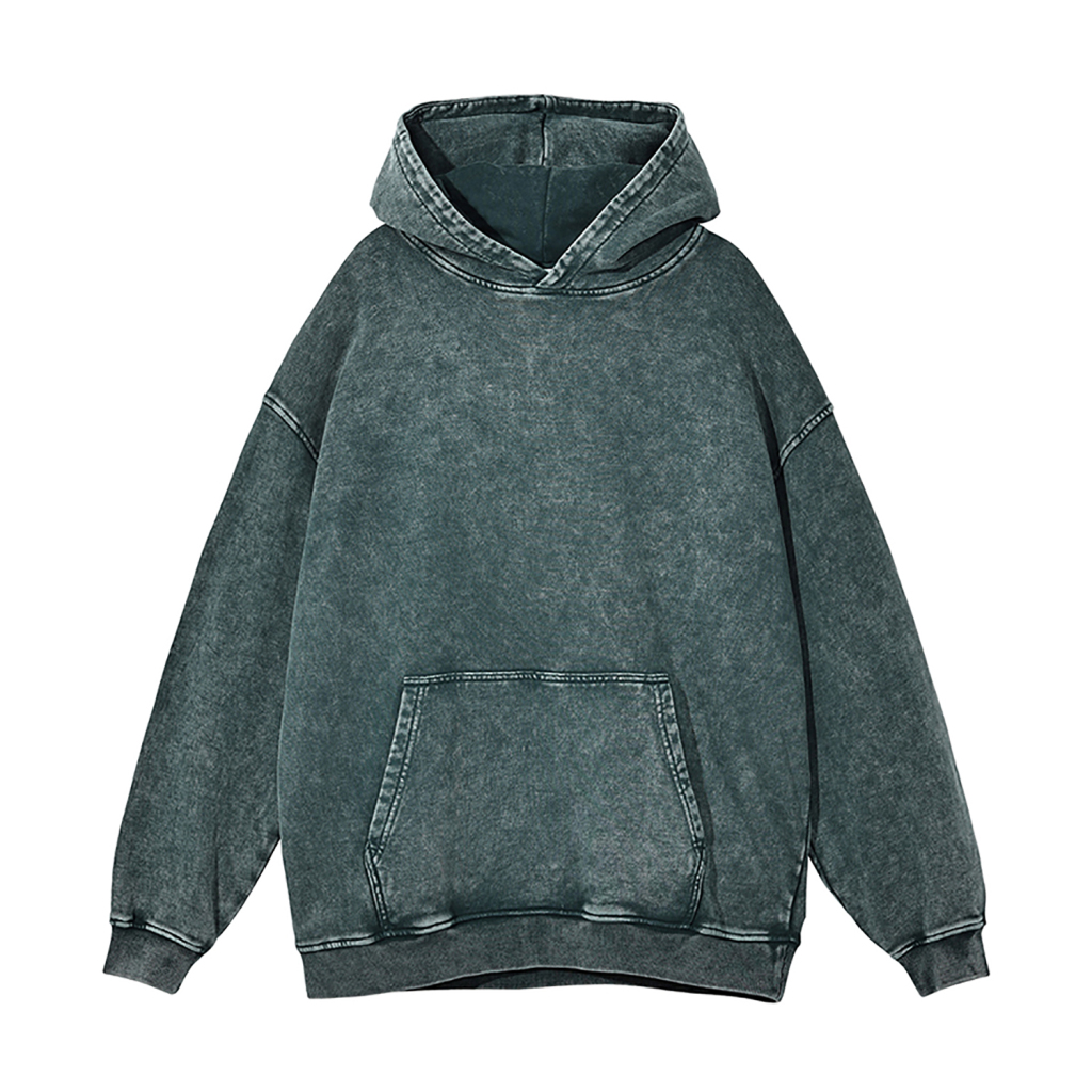 Oversized Snow Wash Hoodie - Print On Demand | HugePOD-20