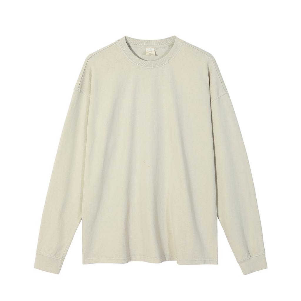 Streetwear Oversized Vintage Wahsed Long Sleeve Tee - Print On Demand-14
