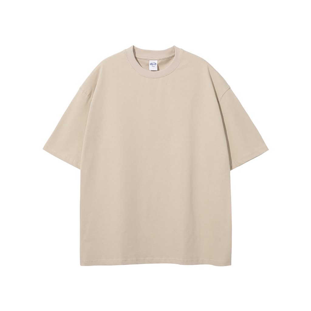 Streetwear Unisex Earth Tone Heavyweight Loose Fit FOG T-Shirt | HugePOD-16