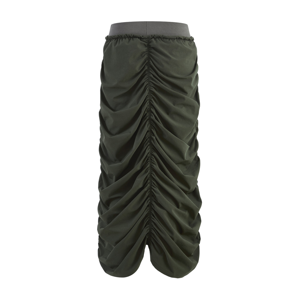 Streetwear Pleated Quick-drying Maxi Dress - Print On Demand-10