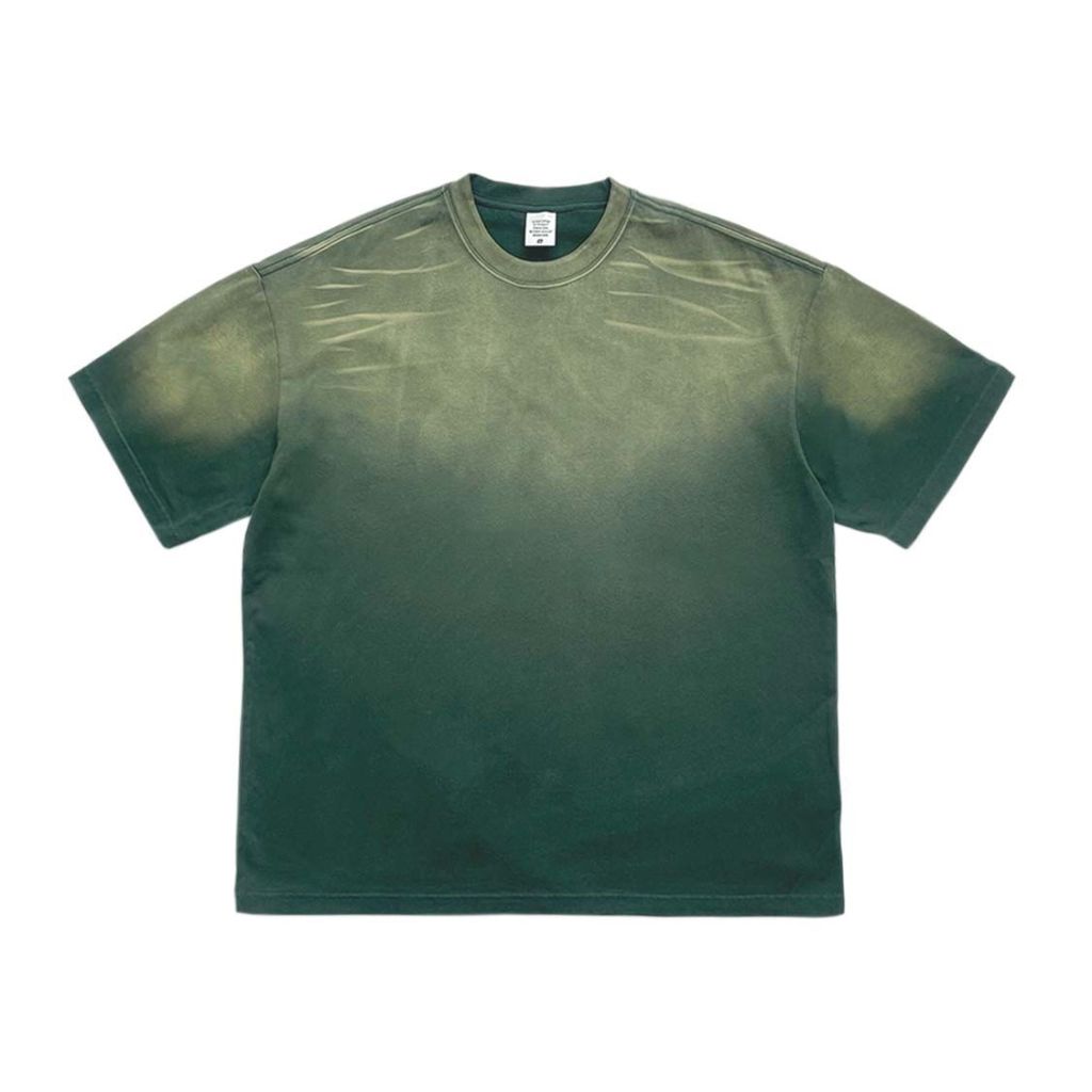 Vintage Washed Tiger Stripes Dyed Gradient T-Shirt | Streetwear-3