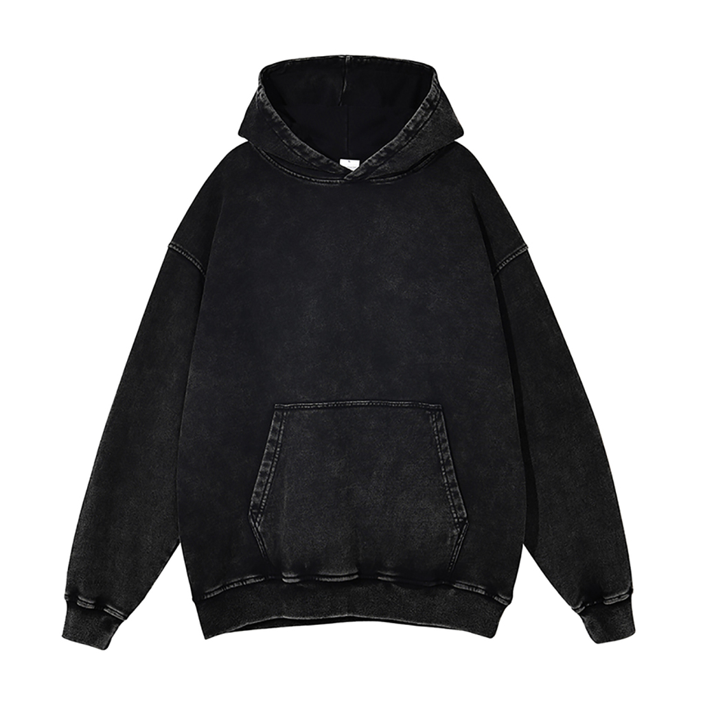 Oversized Snow Wash Hoodie - Print On Demand | HugePOD-24