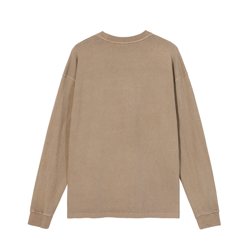 Streetwear Oversized Vintage Wahsed Long Sleeve Tee - Print On Demand-19
