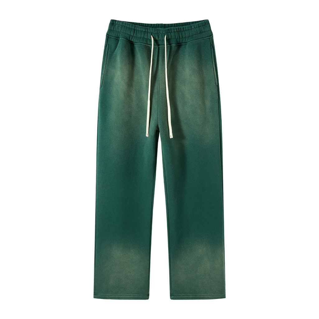 Streetwear Gradient Washed Effect Pants - Print On Demand-11