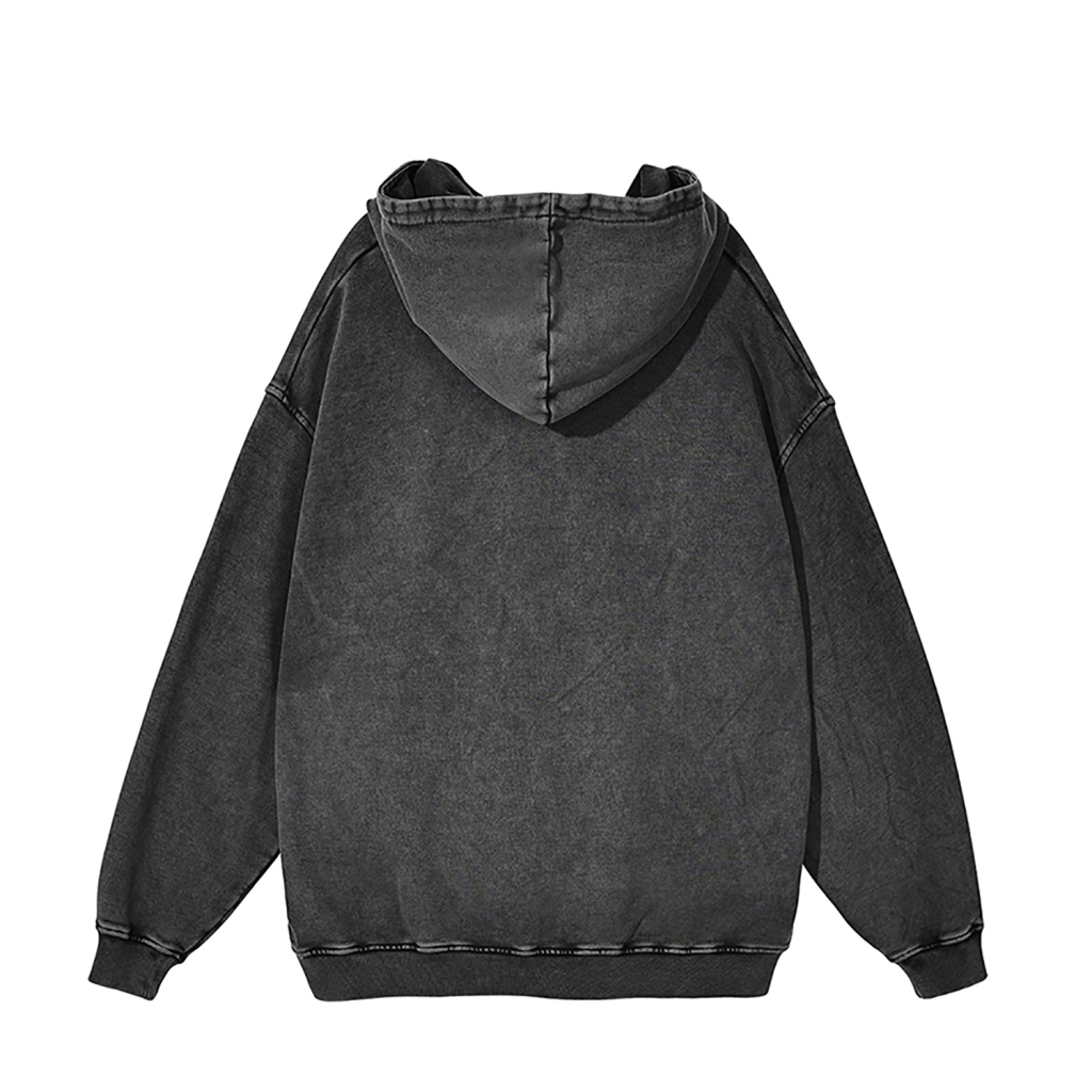 Oversized Snow Wash Hoodie - Print On Demand | HugePOD-23
