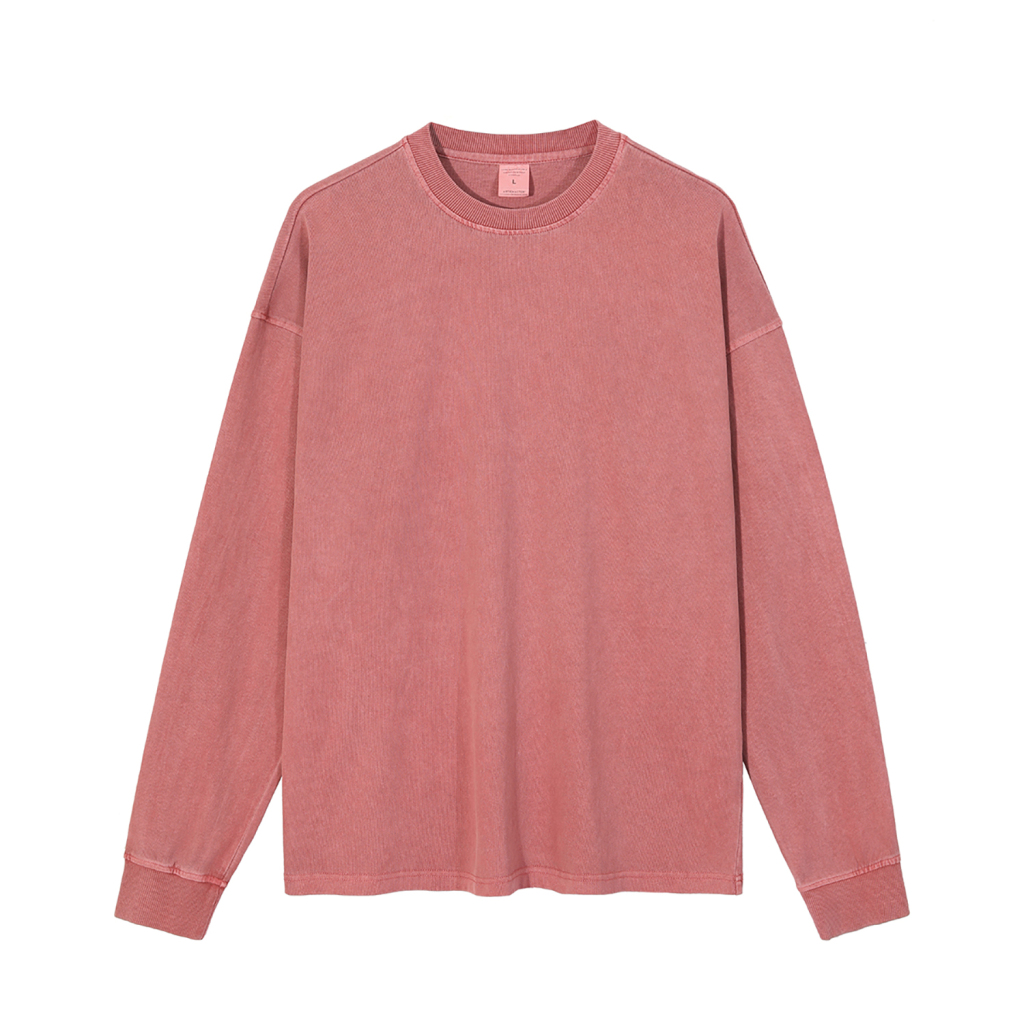 Streetwear Oversized Vintage Wahsed Long Sleeve Tee - Print On Demand-20