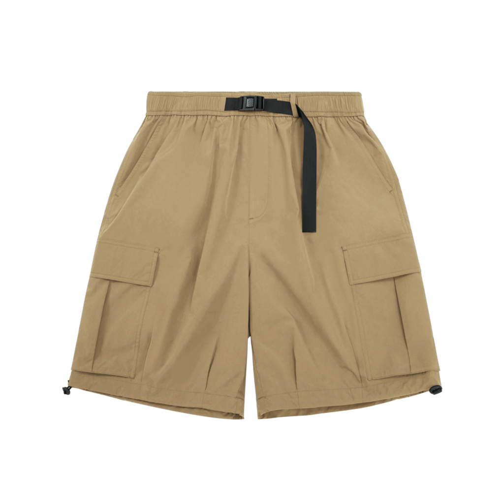 Streetwear Unisex Solid Color Loose-Fit Cargo Shorts - Print On Demand | HugePOD-9