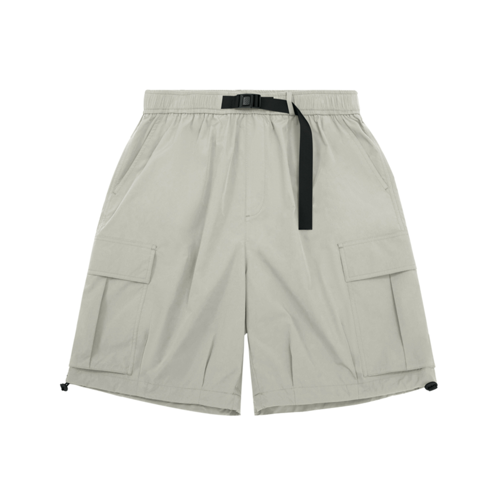 Streetwear Unisex Solid Color Loose-Fit Cargo Shorts - Print On Demand | HugePOD-7