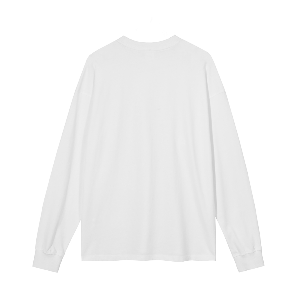 Streetwear Unisex Oversized Vintage Solid Color Long Sleeve Tee-9