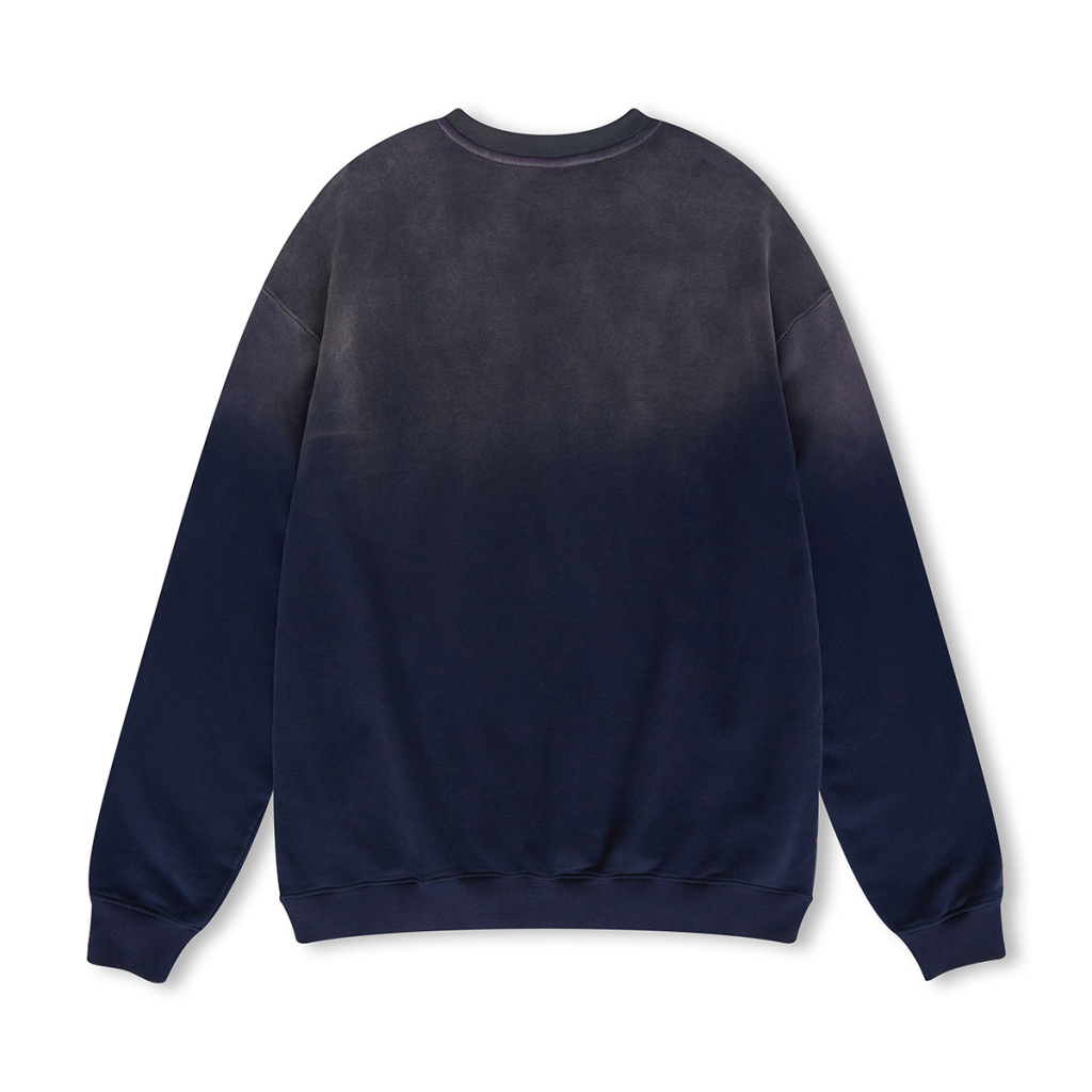 Custom Streetwear Unisex Ombre Washed Effect Sweatshirt - Print On Demand | HugePOD-8