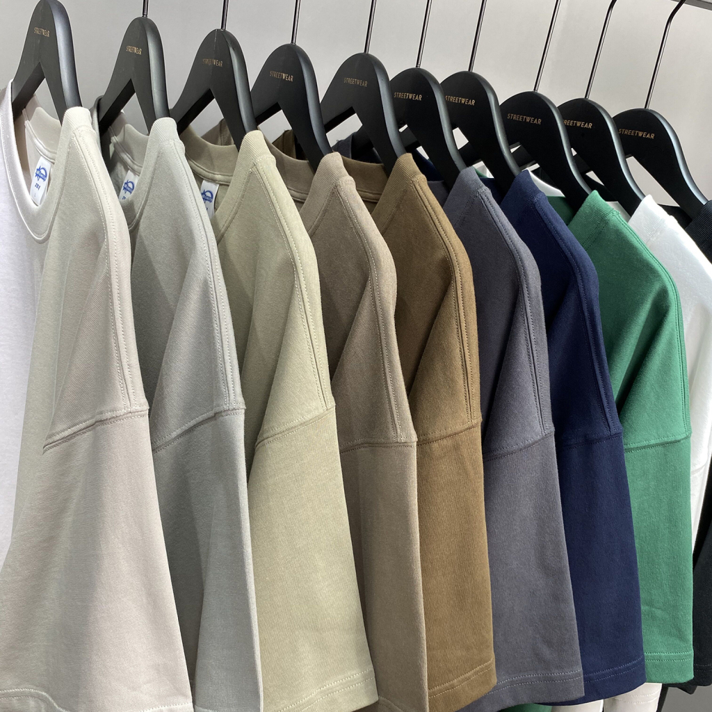 Streetwear Unisex Earth Tone Heavyweight Loose Fit FOG T-Shirt | HugePOD-38