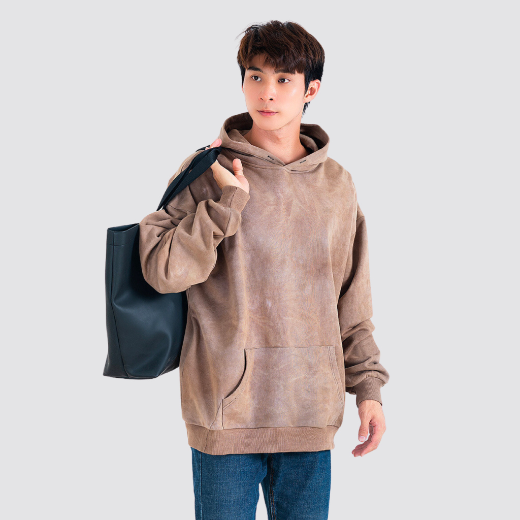 Streetwear Unisex Heavyweight Tie-Dye Hoodie - Print On Demand | HugePOD-5