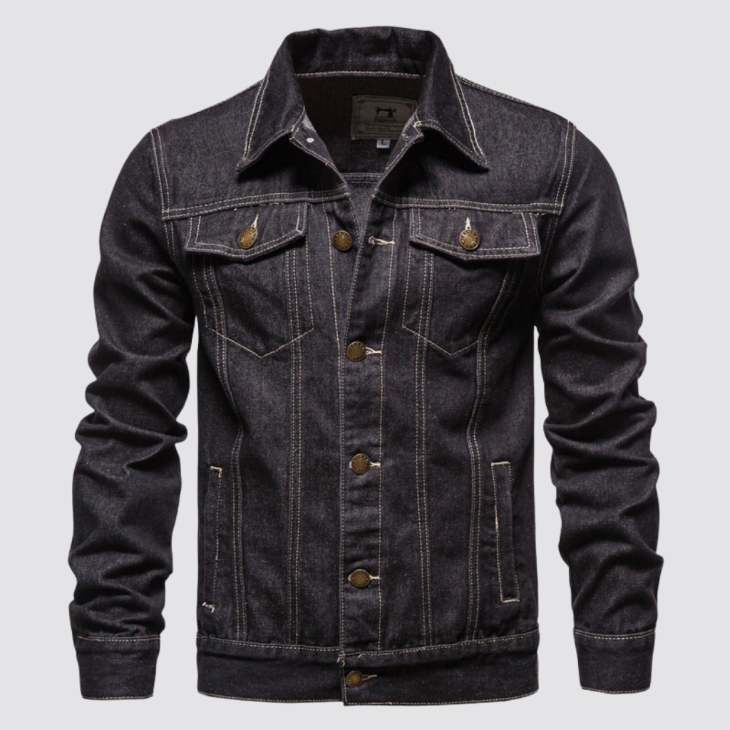 Streetwear Unisex Classic Denim Jacket - Print On Demand | HugePOD-4