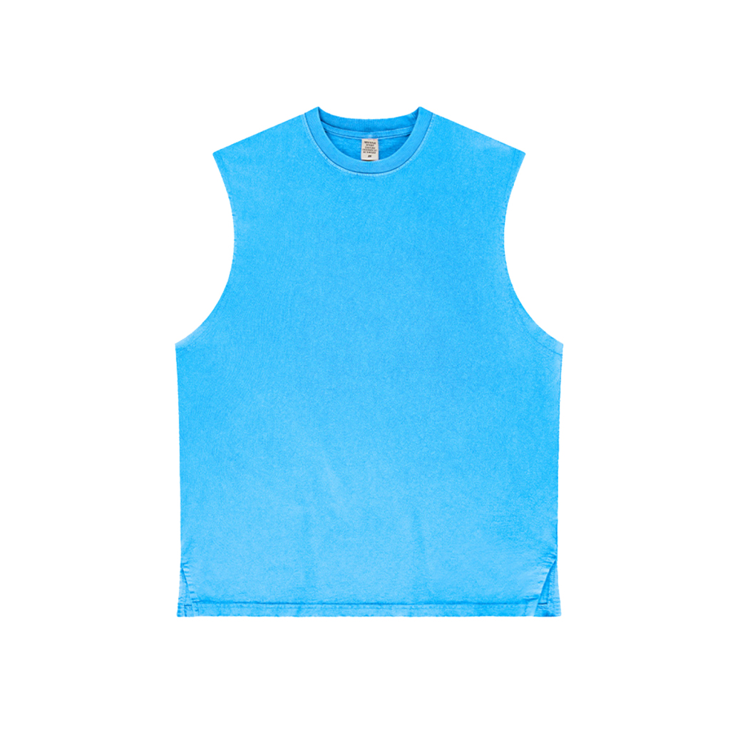 Streetwear Kids Heavyweight Washed 100% Cotton Tank Top - Print On Demand | HugePOD-8