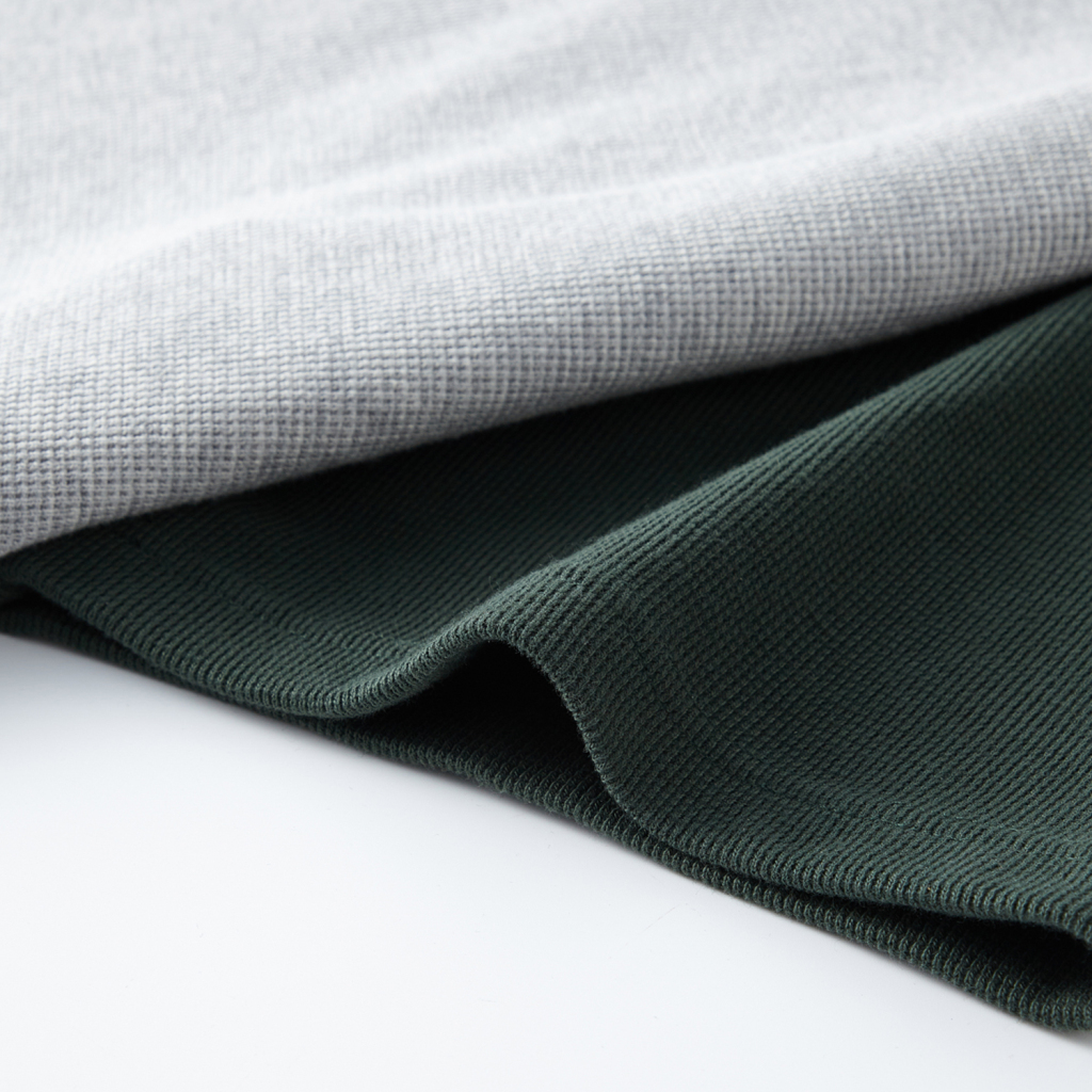 Streetwear 365G Heavyweight Color Block Loose-Fit Waffle Stitch Fabric T-Shirt - Print On Demand | HugePOD-11