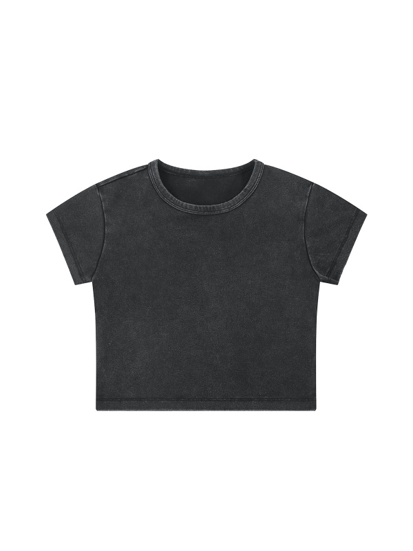 Snow Washed Crop Top