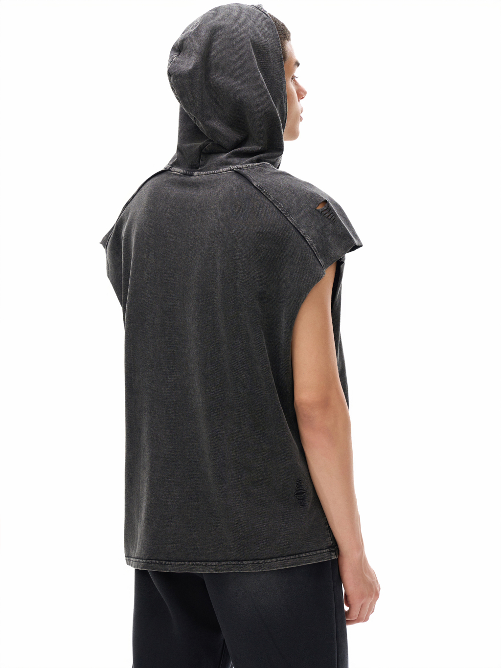 Snow Washed Boxy Hooded Tank Top – Vintage Streetwear | Tapstitch-6