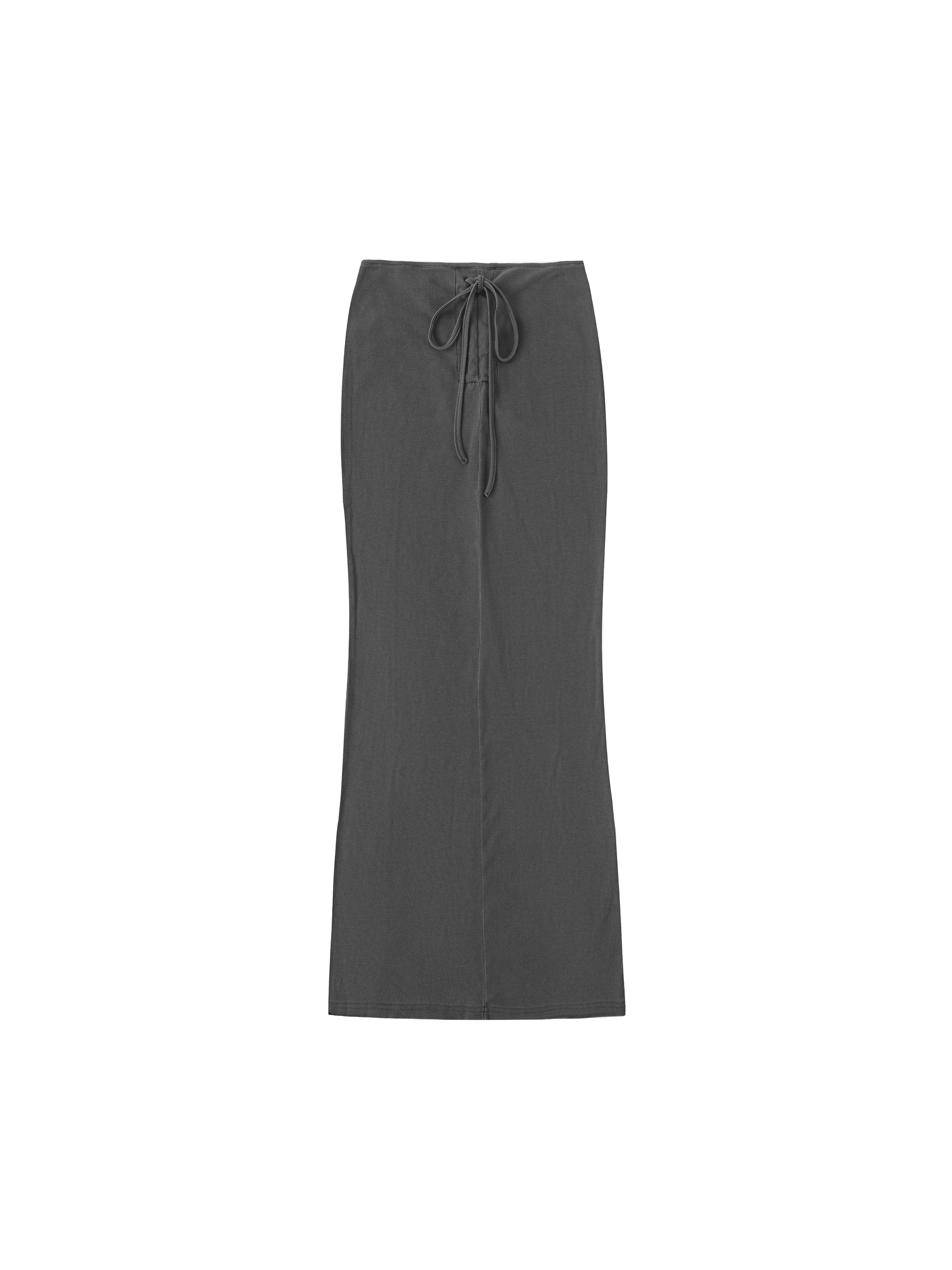 Dyed Washed Drawstring Maxi Skirt #WS0009 | TAPSTITCH