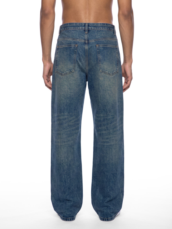 Men's Vintage Wash Denim Jeans