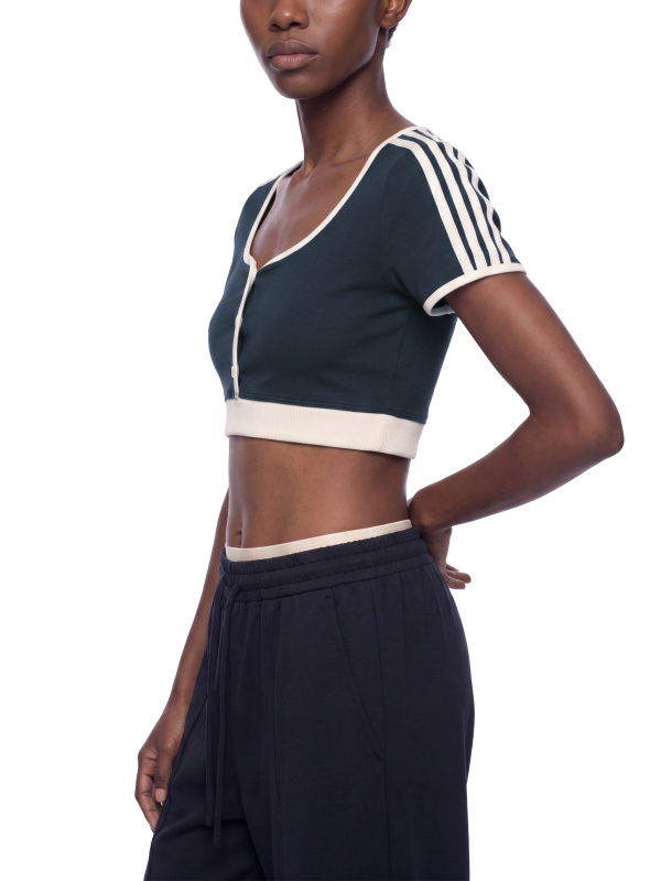 Women’s Color Block Crop T-Shirt