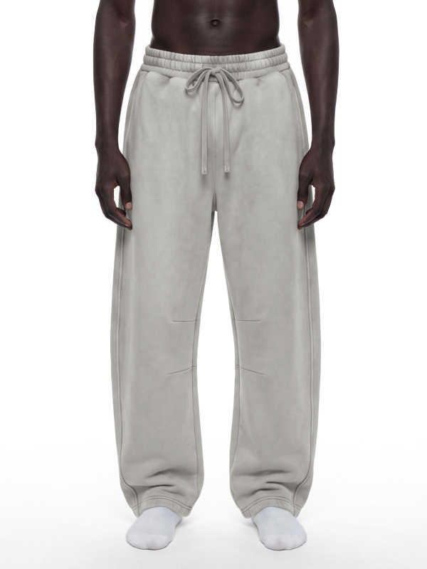 Unisex Vintage Wash Barrel Leg Fleece Sweatpants