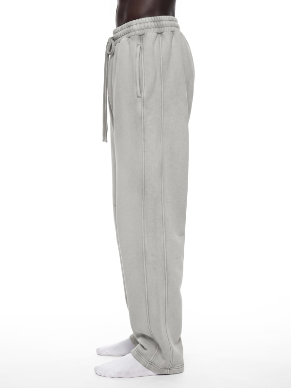 Unisex Vintage Wash Barrel Leg Fleece Sweatpants