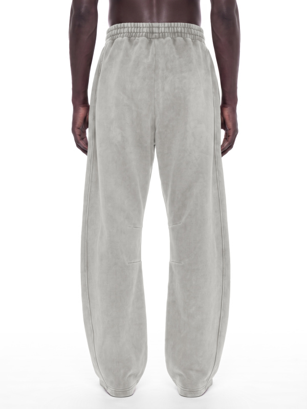 Unisex Vintage Wash Barrel Leg Fleece Sweatpants