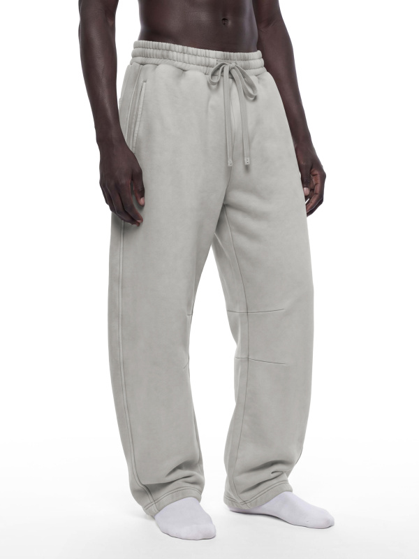 Unisex Vintage Wash Barrel Leg Fleece Sweatpants