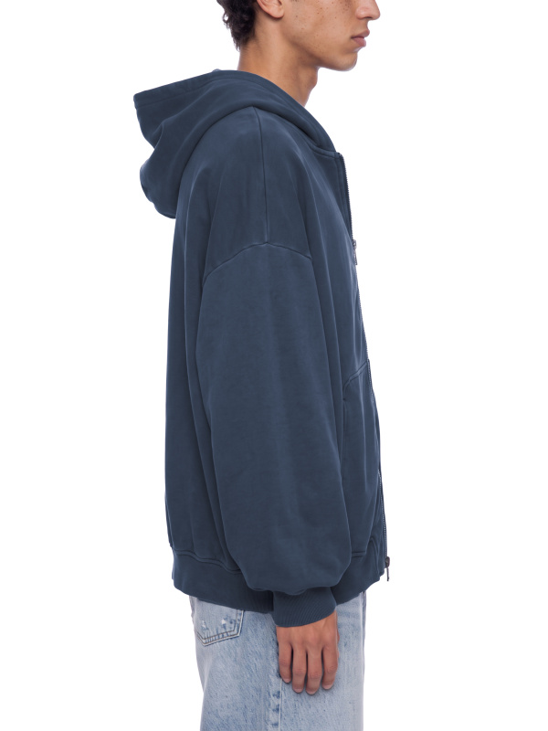 Unisex Vintage Wash Boxy Full Zip Hoodie