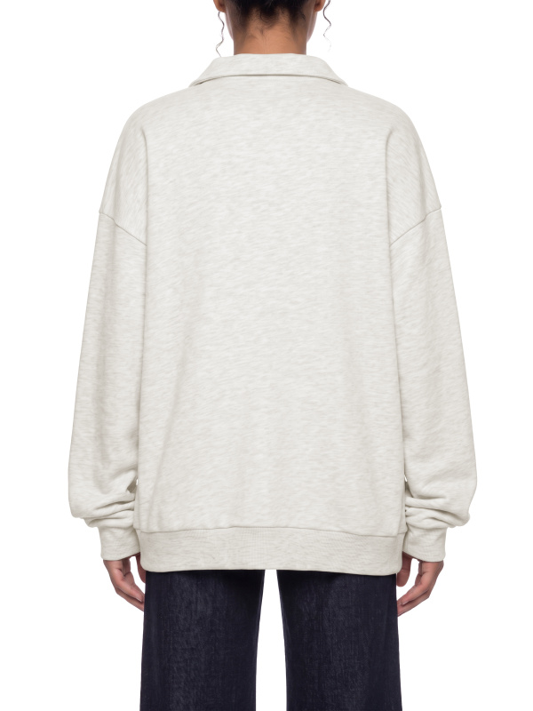 Unisex Oversized Collared Sweatshirt