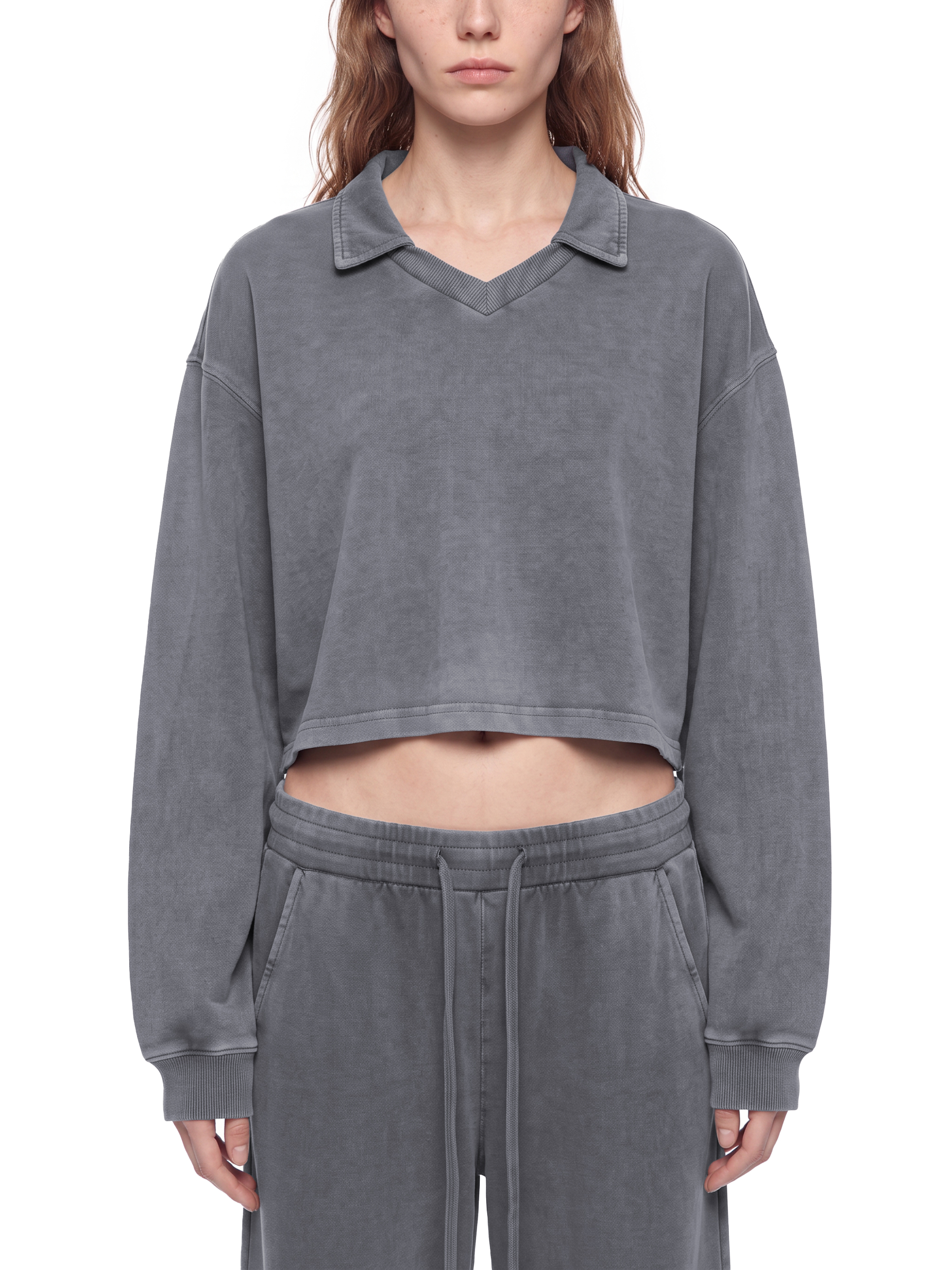 トップス nude vintage Vintage Sweat Women's Vintage Wash Crop Sweatshirt #WT0264 | TAPSTITCH