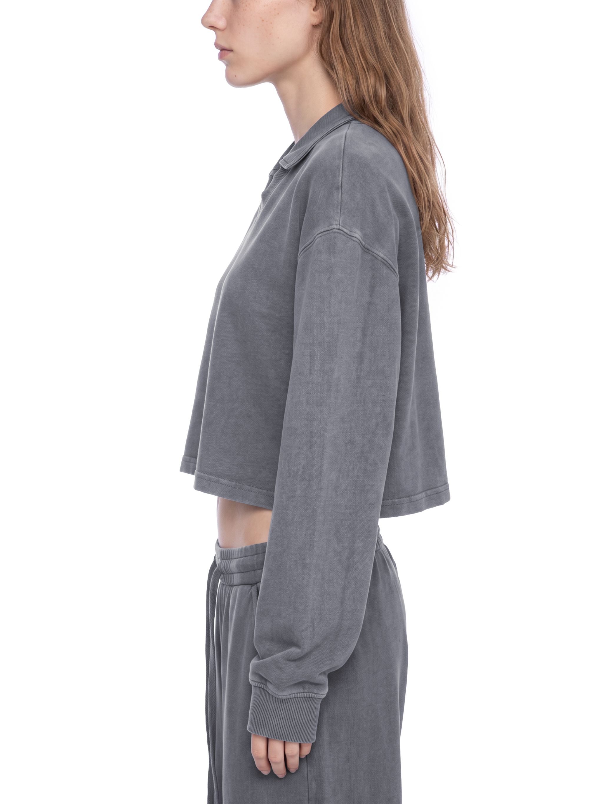 Women's Vintage Wash Crop Sweatshirt #WT0264 | TAPSTITCH