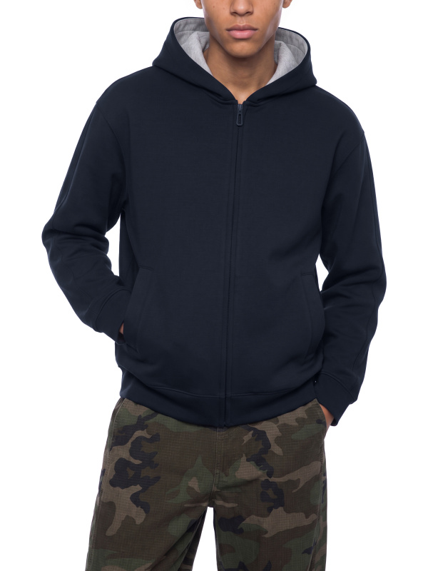 Unisex Drop Shoulder Full Zip Hoodie
